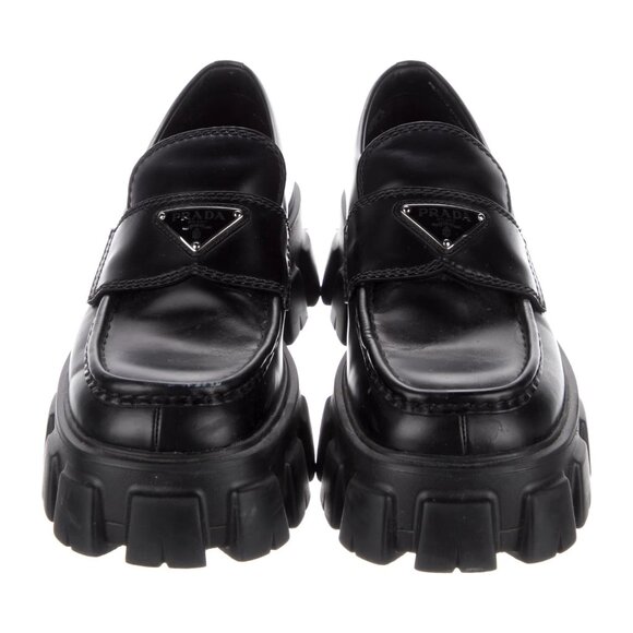 Prada Leather Oxfords Women's Size: 7 - Picture 1 of 7